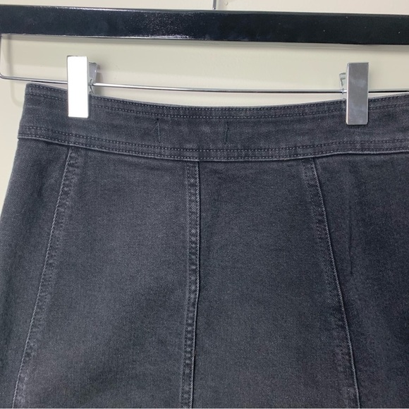 [Madewell] Black Denim Button Down Mini Skirt - Picture 8 of 8